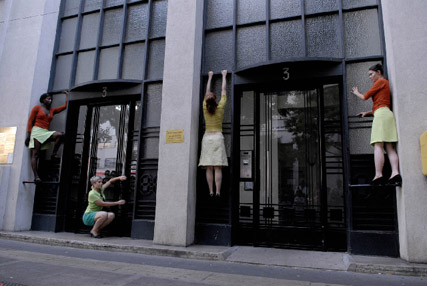 Compagnie desprairies, site-specific performance, Là commence le ciel