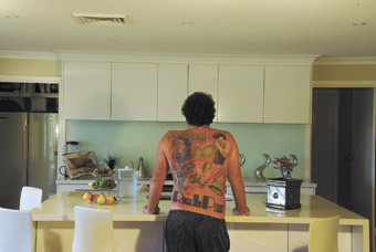 Glen in the kitchen, digital print, 2007, Bon Scott Photo Project