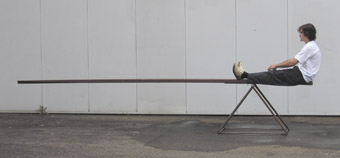 Jon Wah, Position of Balance I,<br /> ‘ …to balance my body against the weight of the board…’ 2006