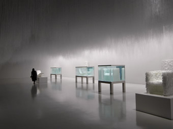 CLOUDS installation with some works, Tokujin Yoshioka