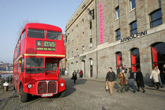 The Spaghetti Club, outside Arnolfini