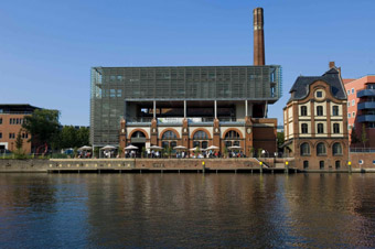 RadialSystem V, Berlin, view from the River Spree