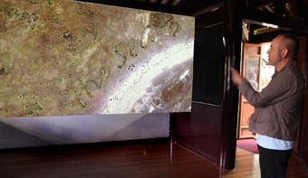 satellite view, land[sound]scapes installation, josephine starrs and leon cmielewski, 2009