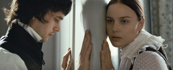 John Keats (Ben Whishaw) and Fanny Brawne (Abbie Cornish), Bright Star