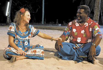 Helen Tremain (Susie Porter) with<br /> Russ Gaibui (Charles Passi), RAN