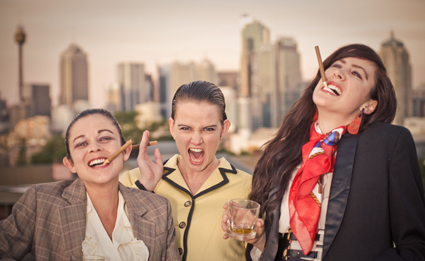 Natalie Rose, Zoe Coombs Marr and Mish Grigor