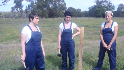 Di Smith, Frances Barrett, Kate Blackmore, (Kelly Doley not pictured), Brown Council, work-in-progress