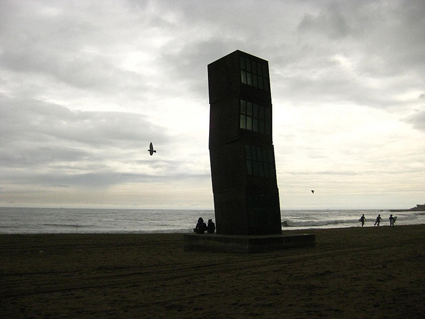 Rebecca Horn Sculpture at Barceloneta