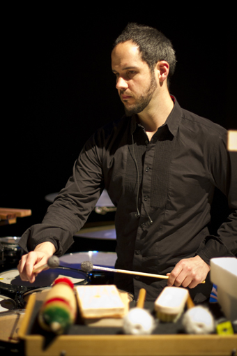 Eugene Ughetti performing Le Noir de l'Etoile, at Totally Huge New Music festival 2011