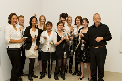 Greg Scheimer (far right) and Pocket Gamelan team, Campbelltown Arts Centre