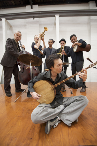 Way Out West, from left to right back Howard Cairns, Peter Knight, Rajiv Jayaweera, Ray Pereira, foreground Anh Nguyen