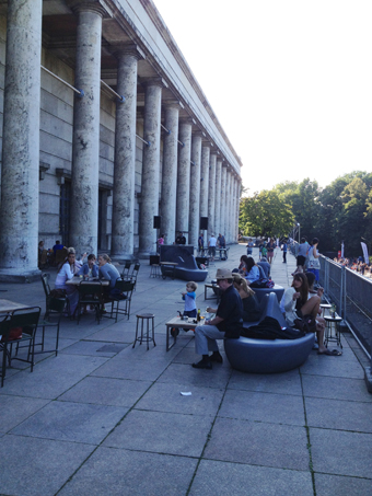 Balcony bar at the Haus der Kunst, Munich