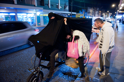 Cigdem Aydemir, Extremist Activity (ride), 2011, performance in Sydney