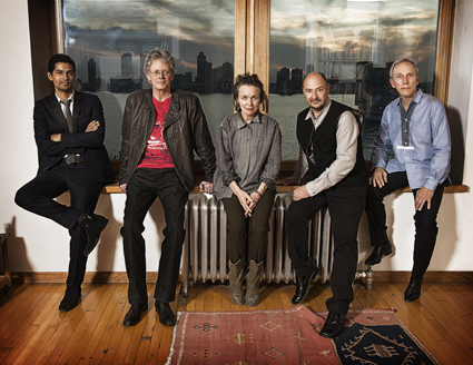 Laurie Anderson & Kronos Quartet, (l-r) Hank Dutt, Jeffrey Zeigler, Laurie Anderson, John Sherba, David Harrington