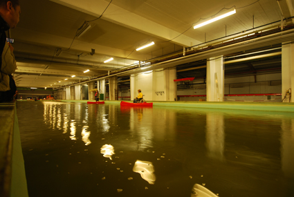 Underground reservoir used as a wave motion engineering facility, Infinite Jest, 24 Hours through the Utopian West, Hebbel am Ufer 