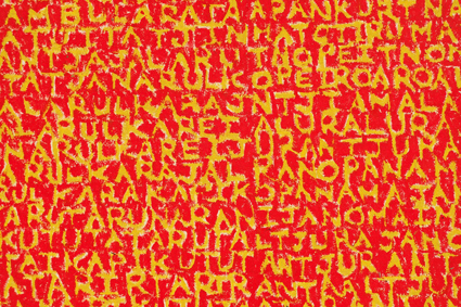  Ruark Lewis, Red Water Drawing, 1997, detail