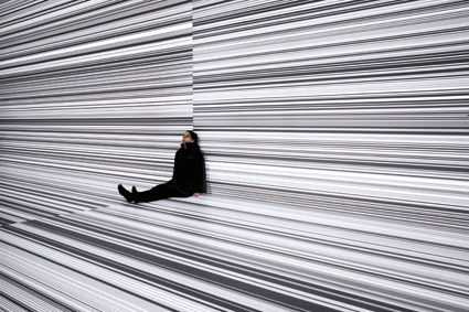 Ryoji Ikeda, data.tron [8k enhanced version], audiovisual installation, 2008-09, © Ryoji Ikeda