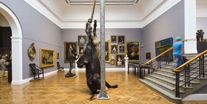 Installation view Melrose Wing of European Art, 
Art Gallery of South Australia, 2013, featuring Berlinde De Bruyckere, We are all flesh
