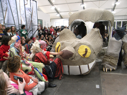 Marvin Gaye Chetwynd, The Cat Bus, A Tax Haven Run by Women, Frieze Art Fair, London 2010