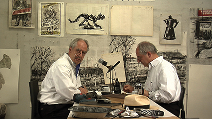 William Kentridge, Drawing Lesson 47 (Interview for New York Studio School) 2010, Single-channel video, colour, sound, 4 min., 48 sec.