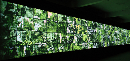 Khaled Sabsabi, 70,000 Veils 2014, 100 channel digital video, courtesy the artist and Milani Gallery, Brisbane