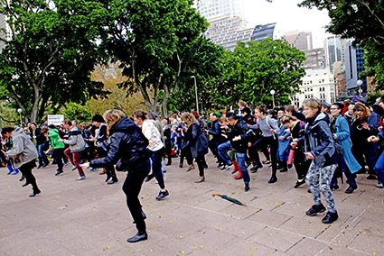 Hoofer Dance, Free the Arts Rally, Hyde Park Sydney, May 22