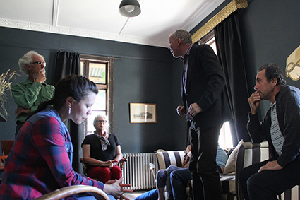 Uncle Vanya, actors and audience, Watford House