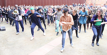 Hoofer Dance, Free the Arts Rally, Southbank Melbourne, May 22