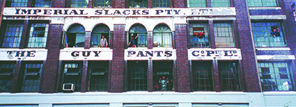 The Imperial Slacks warehouse in Surry Hills, Sydney
