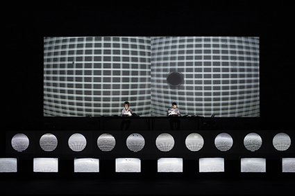 Ryoji Ikeda, superposition, 2015, Carriageworks, Sydney