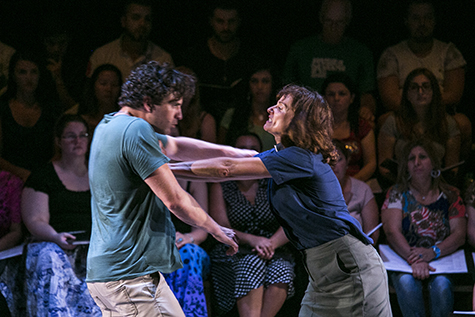 Jonny Carr, Catherine McClements and choir members, The Events, Sydney Festival, 2016