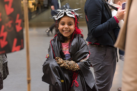 Young participant at Playing Up (Lone Twin’s Beastie) 