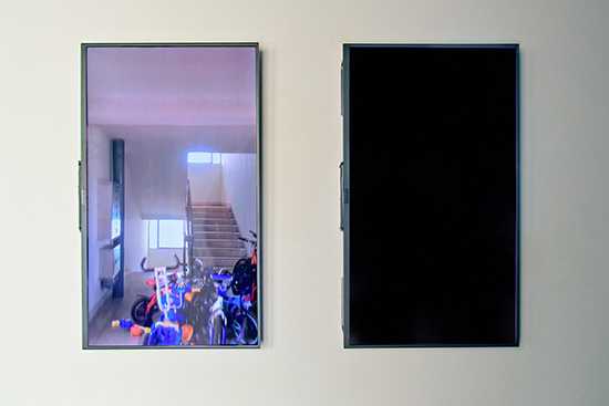 Taeyoon Kim, “1204” two-channel video, random loop, colour, no audio, 2014, MAAP,