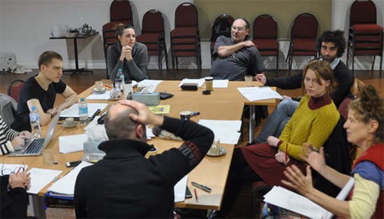 Workshop, Melissa Reeves’ (bottom R) The Zen of Table Tennis, National Play Festival 2016