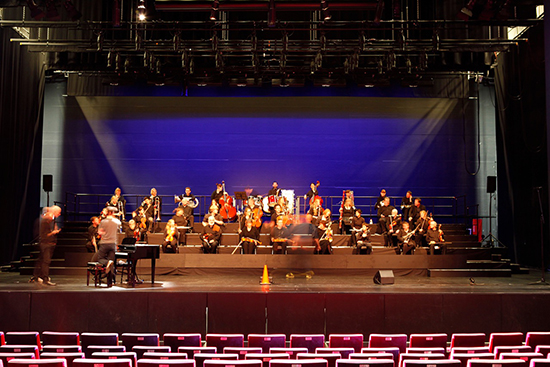 Rehearsal, Bendigo Symphony Orchestra & Peter Dumsday (piano) pho:ton, BIFEM 2016