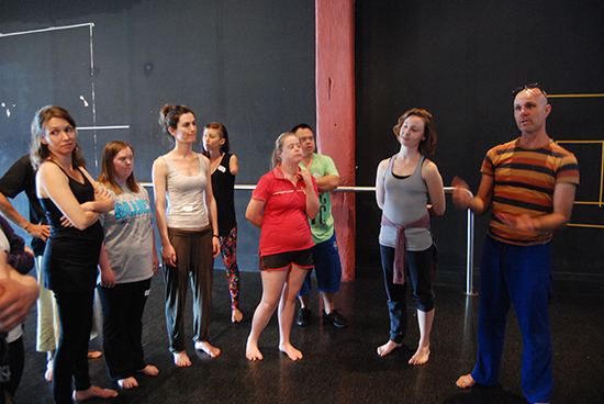 Dean Walsh and artist participants, Catalyst Dance Masterclass Series, 2012