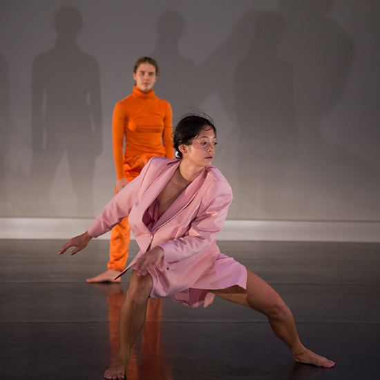 Ashley Mclellan (foreground), Georgia Rudd in Jenni Large’s Baby Heaven Love Voice, Tomorrow Makers, Dancenorth